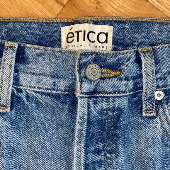 NWT Ética Stanton High-Rise Relaxed Cuff Jeans in Atwood size 30 - Picture 8 of 13